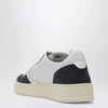 AUTRY Medalist Low Sneakers in white and black leather with glitter