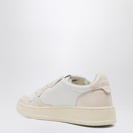 AUTRY White/light pink Medalist sneakers