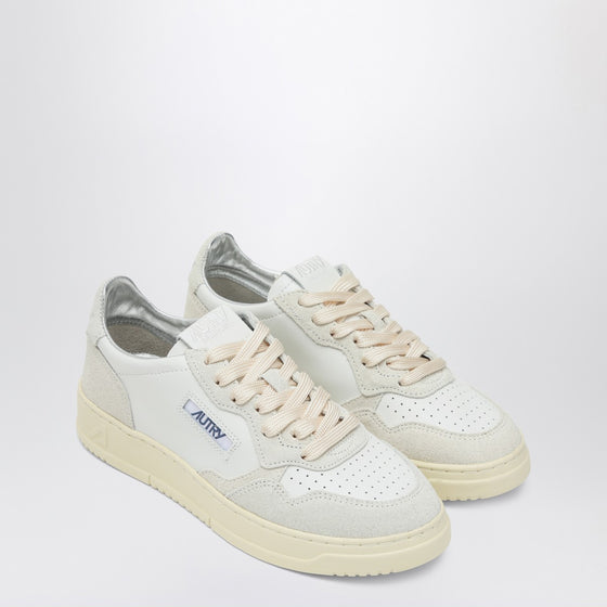 AUTRY Medalist white leather and suede trainer