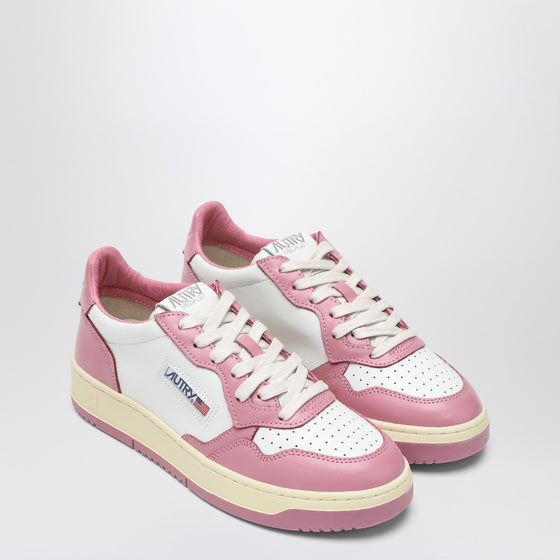 AUTRY White/pink Medalist sneakers