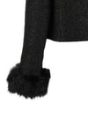 Self-Portrait Bouclé Fur Jacket