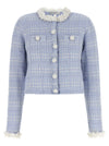 Self-Portrait Check Knit Jacket