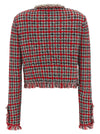 Self-Portrait Fringed Knit Jacket