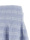 Self-Portrait Check Knit Skirt