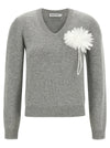 Self-Portrait Fiore Pin Sweater