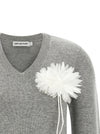 Self-Portrait Fiore Pin Sweater