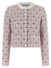 Self-Portrait Floral Collar Cardigan