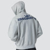 Awake NY Grey hooded sweatshirt with logo print