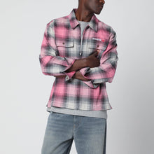 Awake NY Pink checked flannel shirt