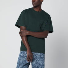  Awake NY Green crewneck T-shirt with logo