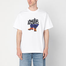  Awake NY White T-shirt with Stomper logo print