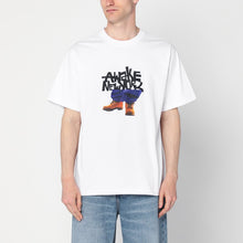  Awake NY White T-shirt with Stomper logo print