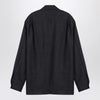 STUDIO NICHOLSON Dark grey wool zip shirt