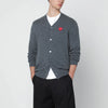 Comme des Garçons Shirt Grey wool cardigan