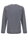 Comme Des Garçons Play Logo Patch Stripes T-shirt