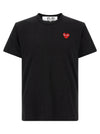 Comme Des Garçons Play Heart Patch T-shirt