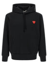 Comme Des Garçons Play Red Emblem Patch Hoodie