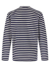 Comme Des Garçons Play Logo Patch Stripes T-shirt