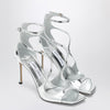 Jimmy Choo Azia 95 metallic silver sandals