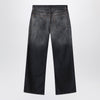 Acne Studios 2021M black faded jeans with paint splatters