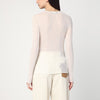 Roberto Collina Semi-transparent sweater in natural colour