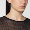 Roberto Collina Semi-transparent black sweater
