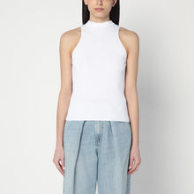  Roberto Collina White ribbed tank top