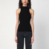 Roberto Collina Black ribbed tank top