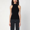 Roberto Collina Black ribbed tank top