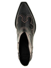 Ganni Low Shaft Embroidered Western Ankle Boots