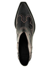 Ganni Low Shaft Embroidered Western Ankle Boots