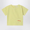 Bobo Choses Yellow blouse in Vichy fabric