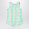 Bobo Choses Lucky Fish green water romper