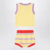 Bobo Choses Two-piece set light yellow with flower