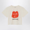 Bobo Choses Joyful Face ivory T-shirt