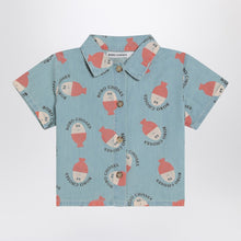  Bobo Choses Light blue Morning Egg shirt in denim