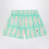 Bobo Choses Lucky Fish Aqua Green Shorts