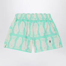  Bobo Choses Lucky Fish Aqua Green Shorts