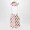 Bobo Choses Sleeveless romper with radish hat
