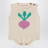 Bobo Choses Radish romper in cotton knit