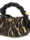 Ganni Metallic Cloque Bou Handbag