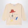 Bobo Choses Magic Flute Player T-shirt ivory