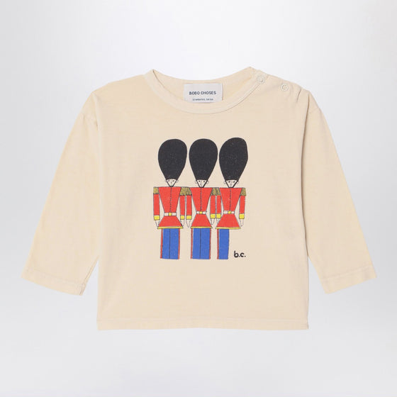 Bobo Choses Little Tin Soldiers ivory T-shirt