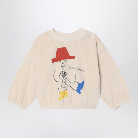 Bobo Choses Sweatshirt Magic Flute Player ivory