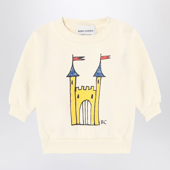 Bobo Choses Faraway Castle ivory sweatshirt