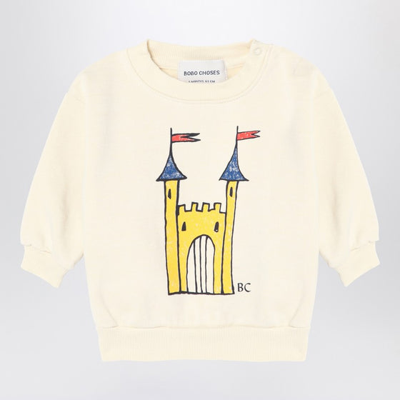 Bobo Choses Faraway Castle ivory sweatshirt