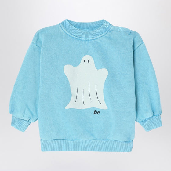 Bobo Choses Light blue sweatshirt in organic cotton