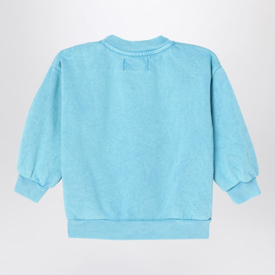 Bobo Choses Light blue sweatshirt in organic cotton