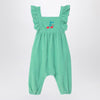 Bobo Choses Green corduroy sleepsuit