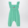 Bobo Choses Green corduroy sleepsuit